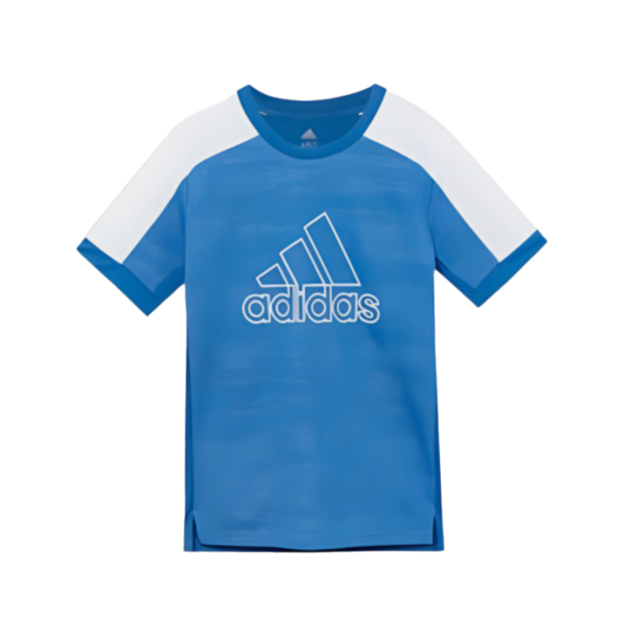 Adidas Adidas T Shirt Blue/White Teenagers