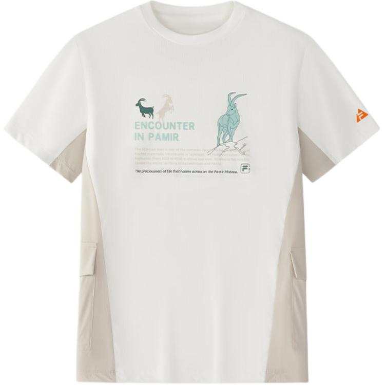 FILA KIDS T Shirt Cloud White Teenagers