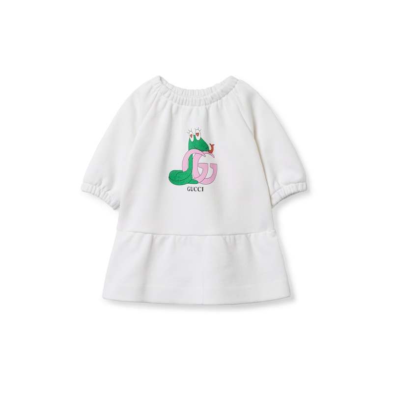 GUCCI Dress SS25 White Infant And Toddler