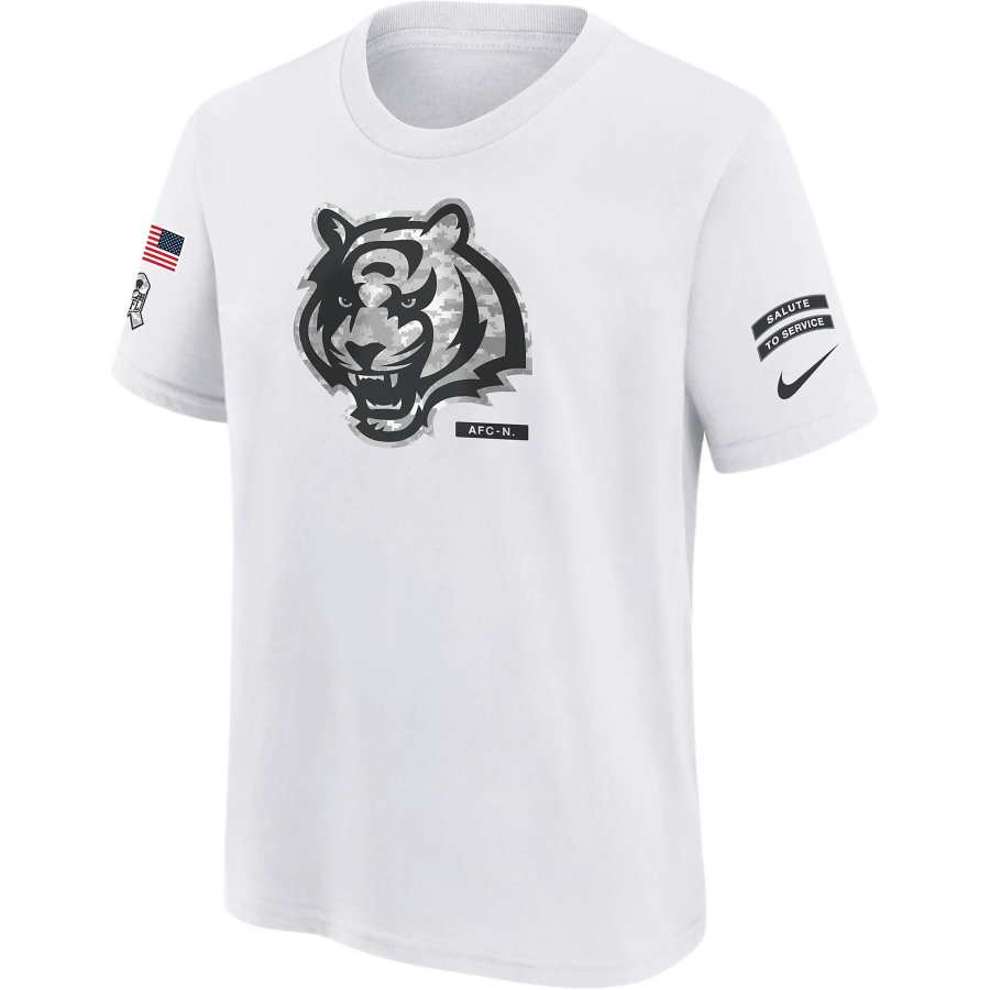Nike Nike Dri FitNFL Cincinnati Bengals Salute To Service Primary Edge Legend T Shirt White Teenagers