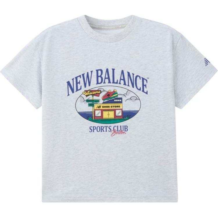 New Balance New Balance T Shirt Light Gray Children Aged 3 7 Years Old
