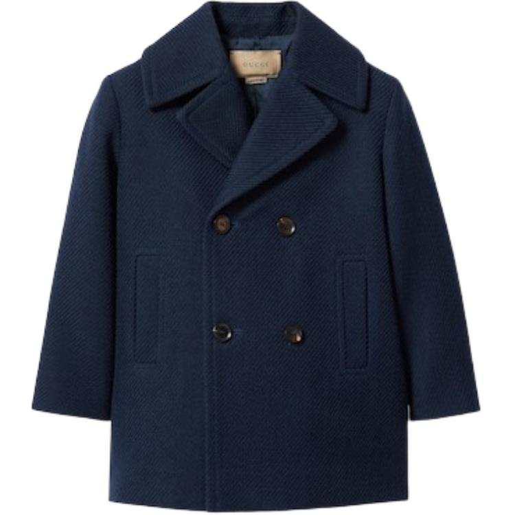 GUCCI GUCCI Regular Edition Coat Spring Fall Winter Kids' Dark Blue
