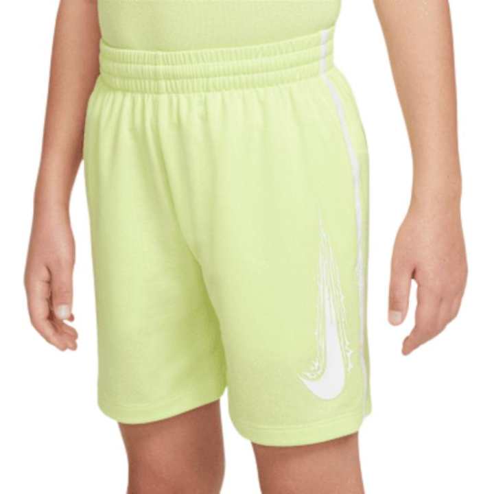 Nike Nike Dri Fit Shorts Teenagers Light Lemon/White/White
