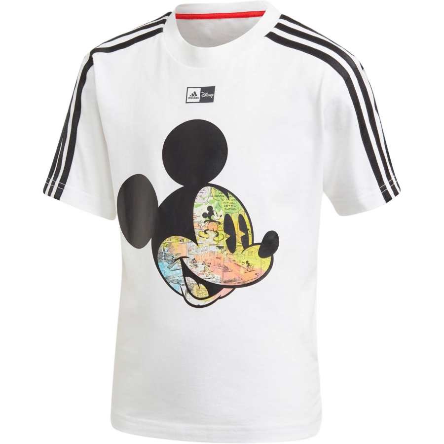 Adidas Adidas x Disney Adidas X Disney Mickey Mouse T Shirt White/Black/Bright Pink Fluorescent Children Aged 3 7 Years Old