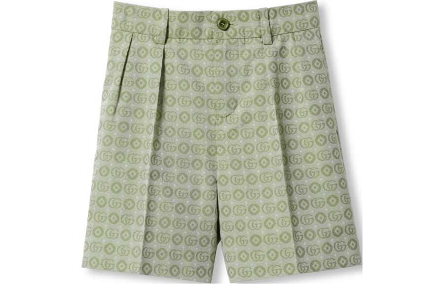 GUCCI FW24 Casual Shorts Kids' Light Green