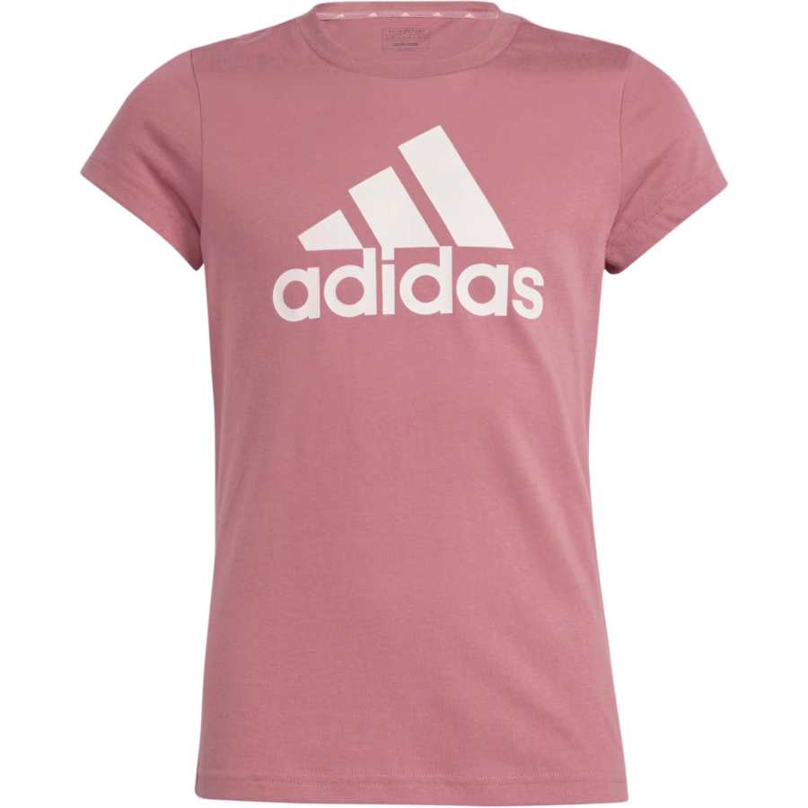Adidas Adidas T Shirt Deep Brown Pink/Sand Brown Pink Teenagers