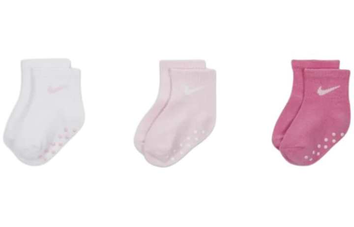 Nike Nike Kids' Apparel Gripper Ankle Socks 3 Pairs Socks 3 Pack Infant And Toddler