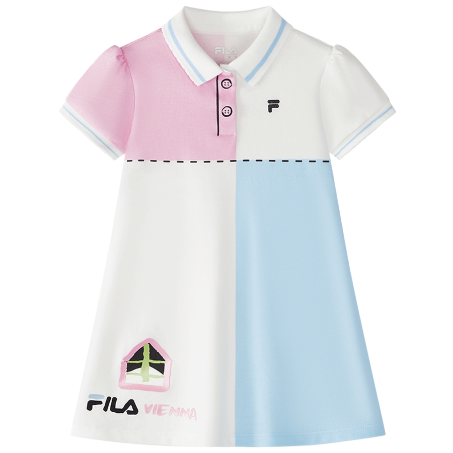 FILA KIDS Dress Standard White Children Aged 3 7 Years Old