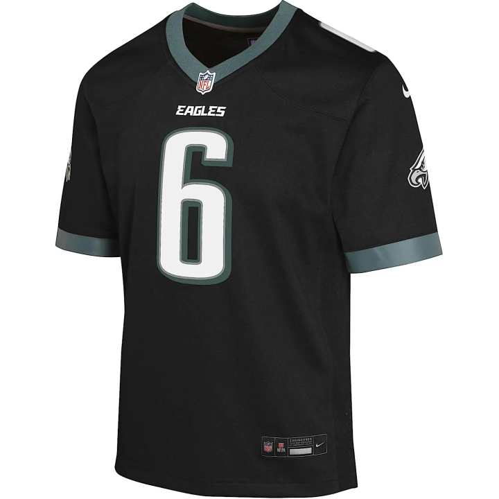 Nike Nike x NFL Dri Fit T Shirt Devonta Smith Philadelphia Eagles Black Teenagers
