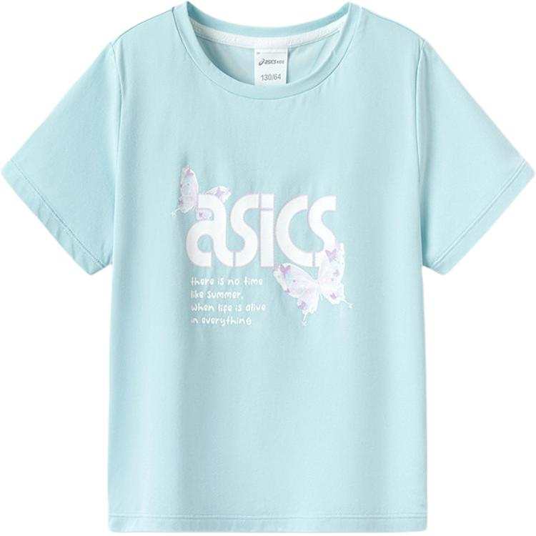 Asics T Shirt Urban Trendy 5022 Sky Blue Children Aged 3 7 Years Old