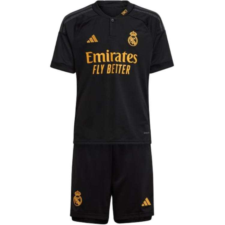 Adidas Adidas Real Madrid Kids' Soccer Jersey Black Teenagers