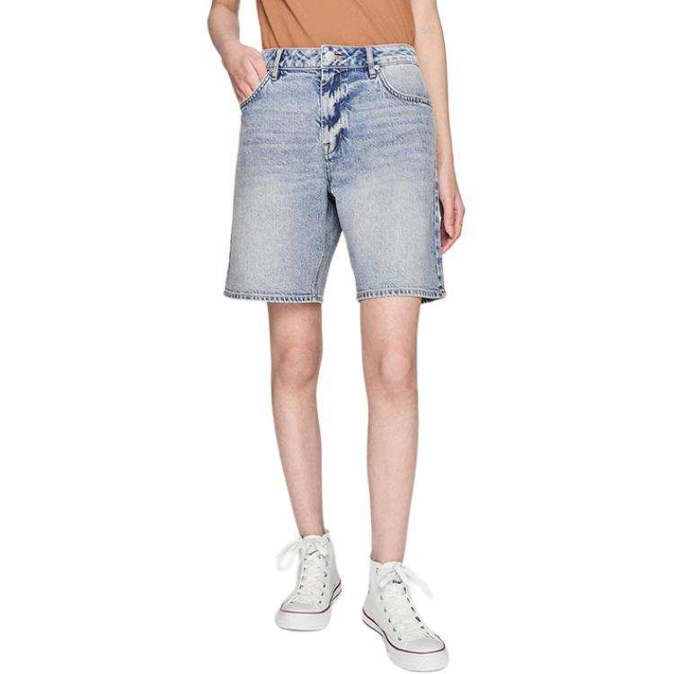 Lee SS25 Denim Shorts Women's Light Blue