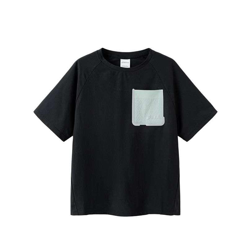 Asics T Shirt Sports Performance Black Teenagers