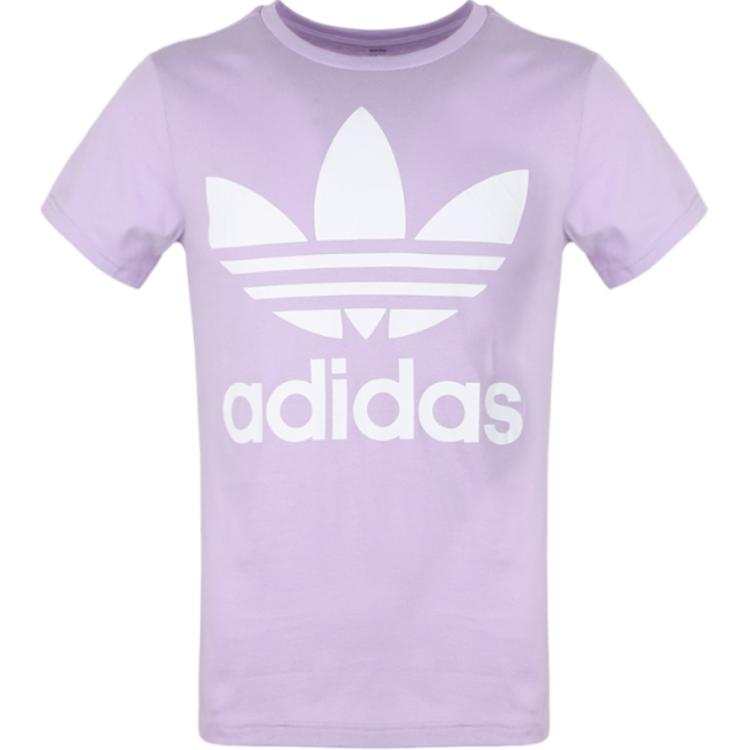 Adidas Originals TREFOIL TEE T Shirt Purple Teenagers