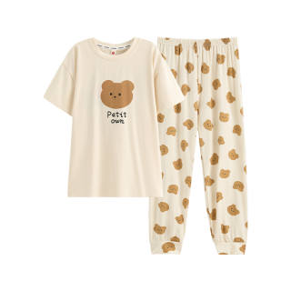 FENTENG Pajama Set Beige Apricot Kids'