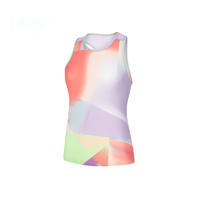 HOKA ONE ONE Sport Vests Women's Grapefruit Print
