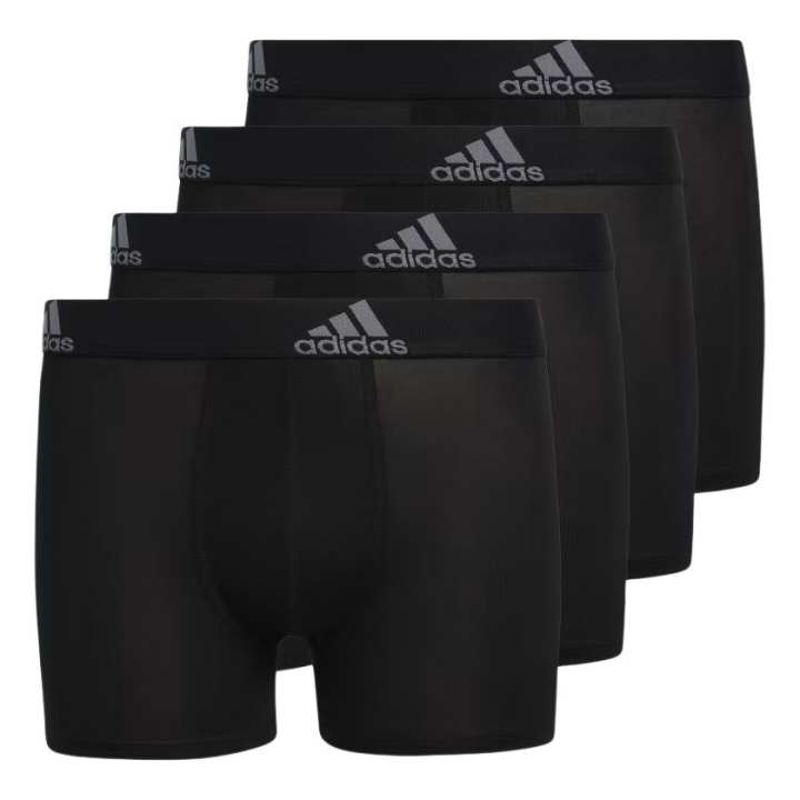 Adidas Adidas SPORT PERFORMANCE BOXER BRIEFS 4 PAIRS Underpants 4 Pack Black Teenagers