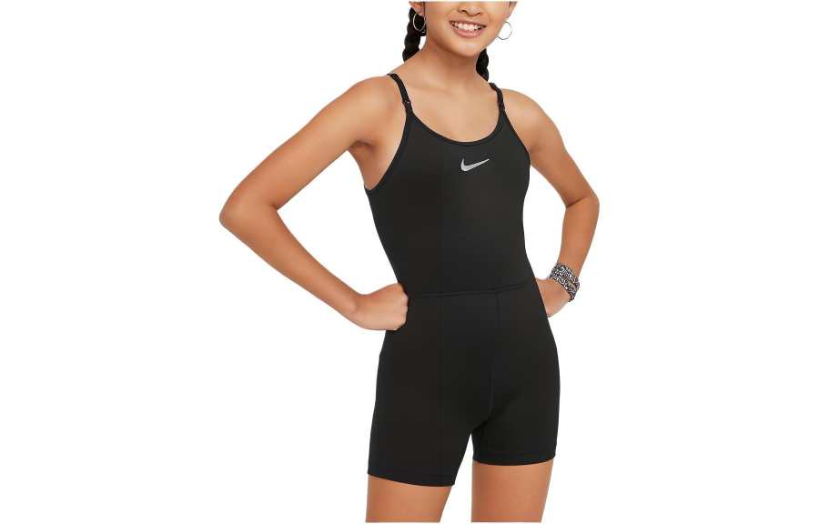 Nike Nike Dri FIT One Big Kids'Unitard Jumpsuit Black Kids'