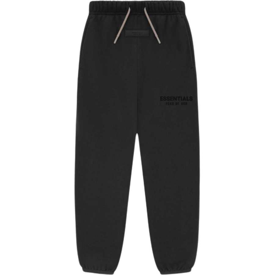 Fear Of God Essentials Knitted Sweatpants SS24 KIDS ESSENTIALS SWEATPANTS Dark Wood Black/Black Kids'