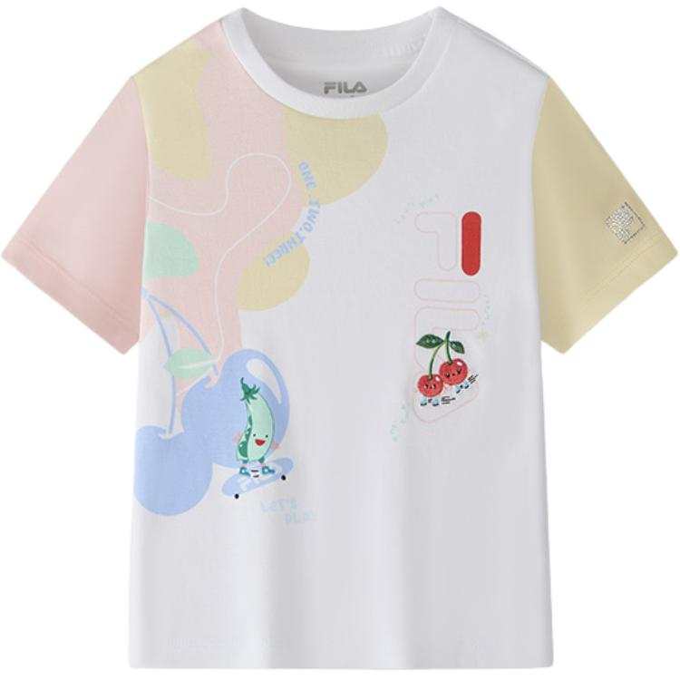 FILA KIDS T Shirt Standard White Children Aged 3 7 Years Old