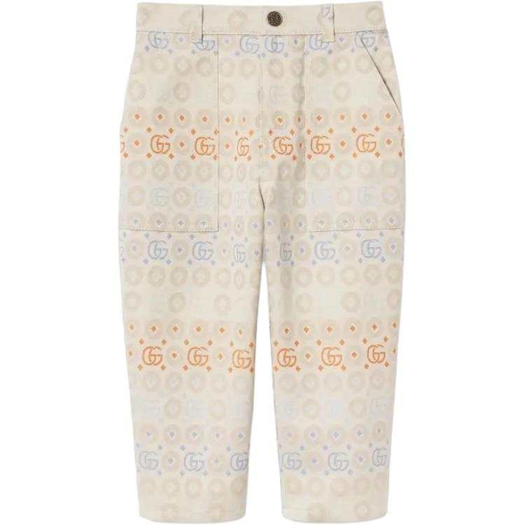 GUCCI Casual Pants FW24 Beige Kids'
