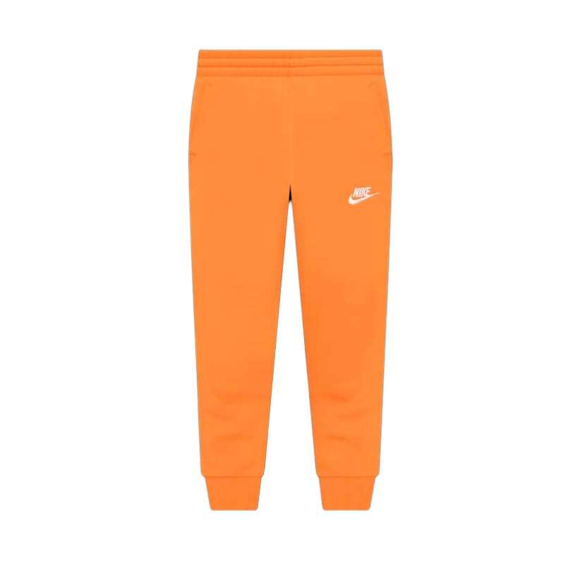 Nike Nike Sportswear Club Fleece Knitted Sweatpants Safety Orange/White Teenagers