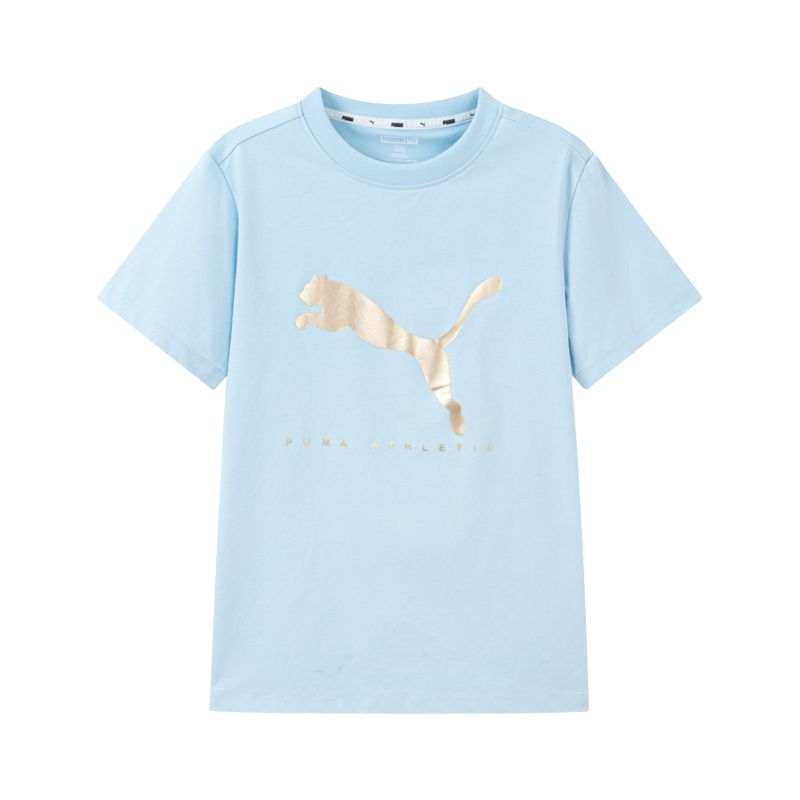 PUMA AthleticSportstyle T Shirt Ice Blue Unisex