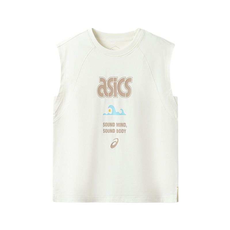 Asics Urban Trendy T Shirt 0003 Ecru Children Aged 3 7 Years Old