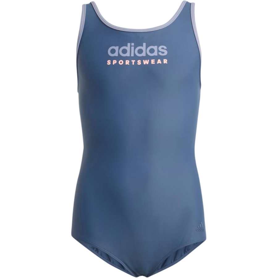 Adidas Adidas Kids' Swimsuit Sportswear Silver Purple Children Aged 3 7 Years Old