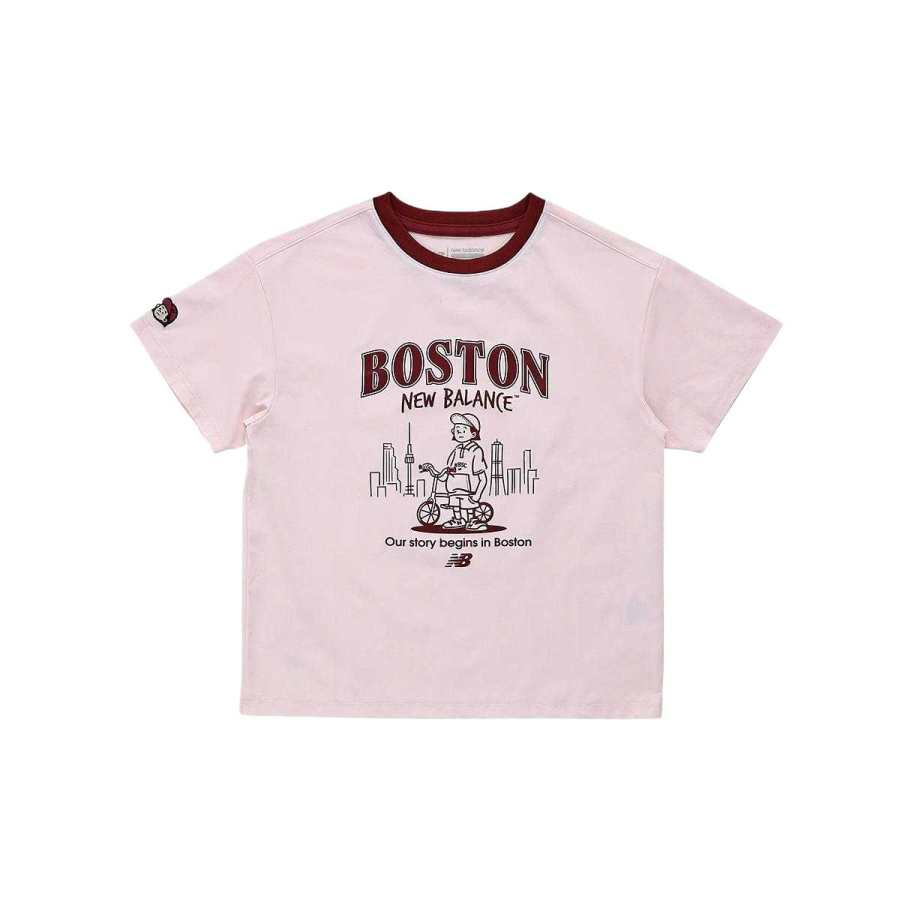 New Balance New Balance T Shirt Light Pink Children Aged 3 7 Years Old