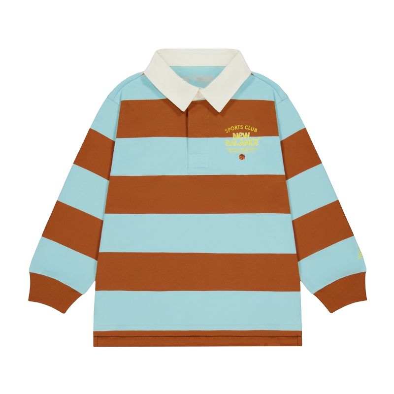 New Balance New Balance T Shirt SS25 Blue Brown Children Aged 3 7 Years Old