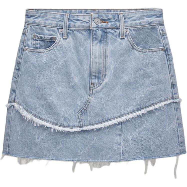 Levis Levis Denim Short Skirts Women's Light Blue