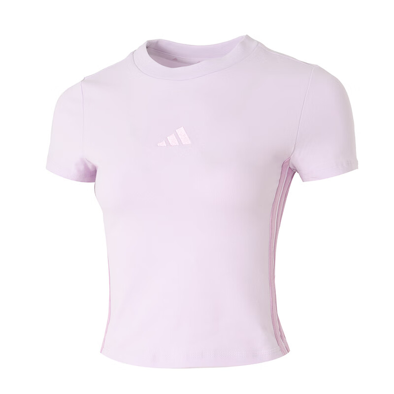 Adidas Adidas T Shirts Women's Purple Crew Neck Moderate