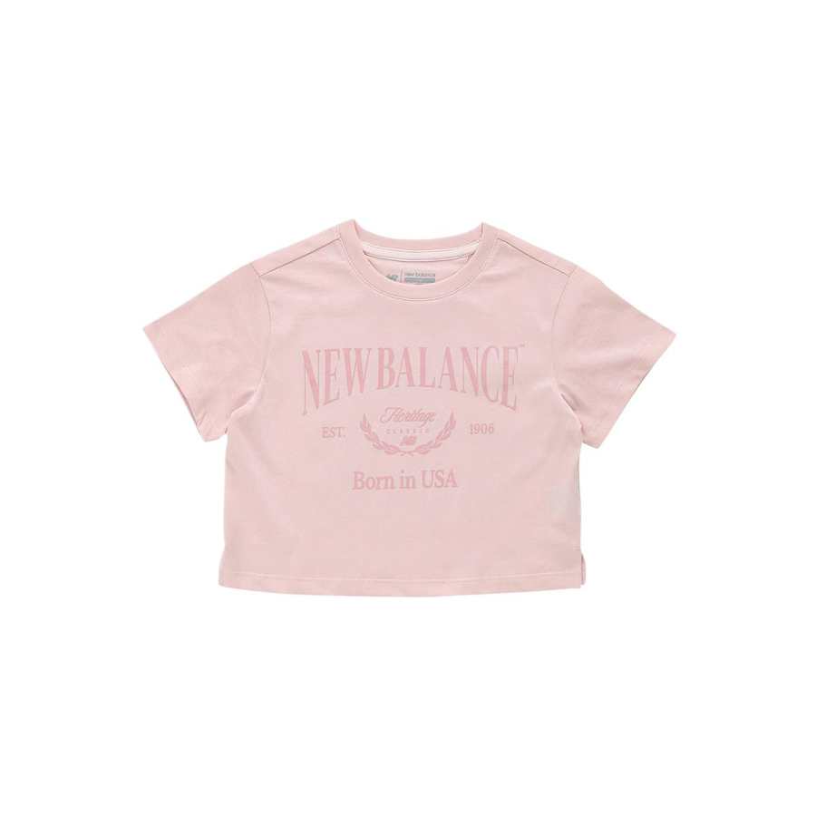 New Balance New Balance T Shirt Heritage1906 SS25 Pink Children Aged 3 7 Years Old