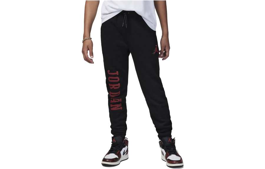Jordan Jordan MJ Essentials Member Fleece Pants Knitted Sweatpants Kids' Black