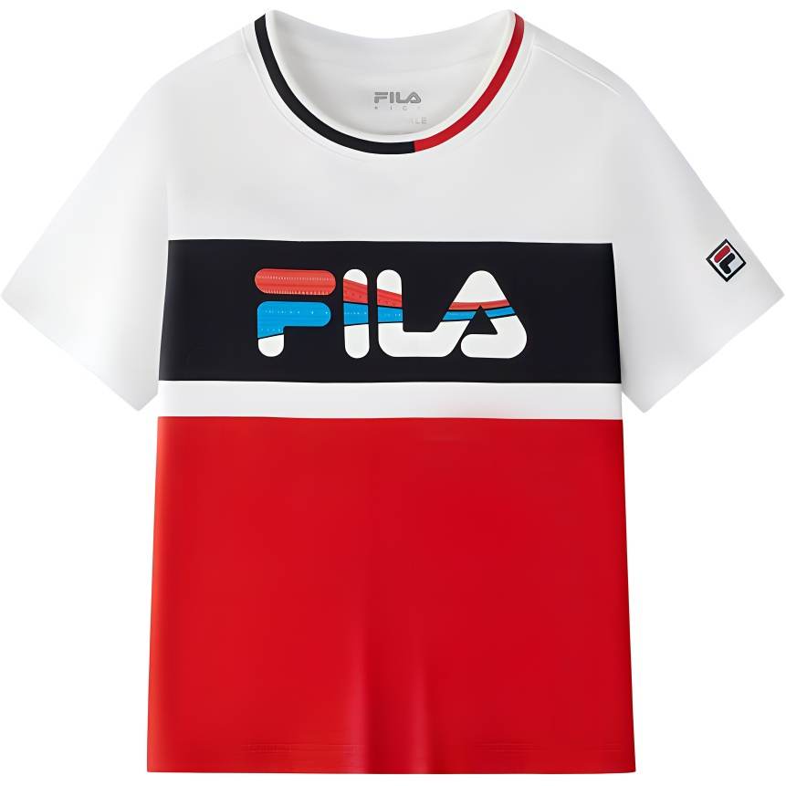 FILA KIDS T Shirt Fire Red Children Aged 3 7 Years Old