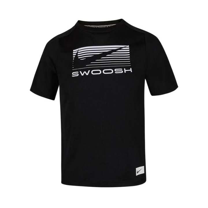 Nike Nike Swoosh T Shirt SS25 Black Teenagers