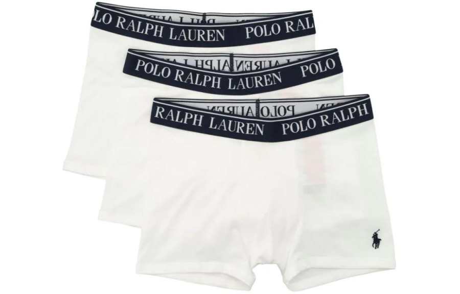 Polo Ralph Lauren SS24 Underpants Kids' 3 Pack Chalk White