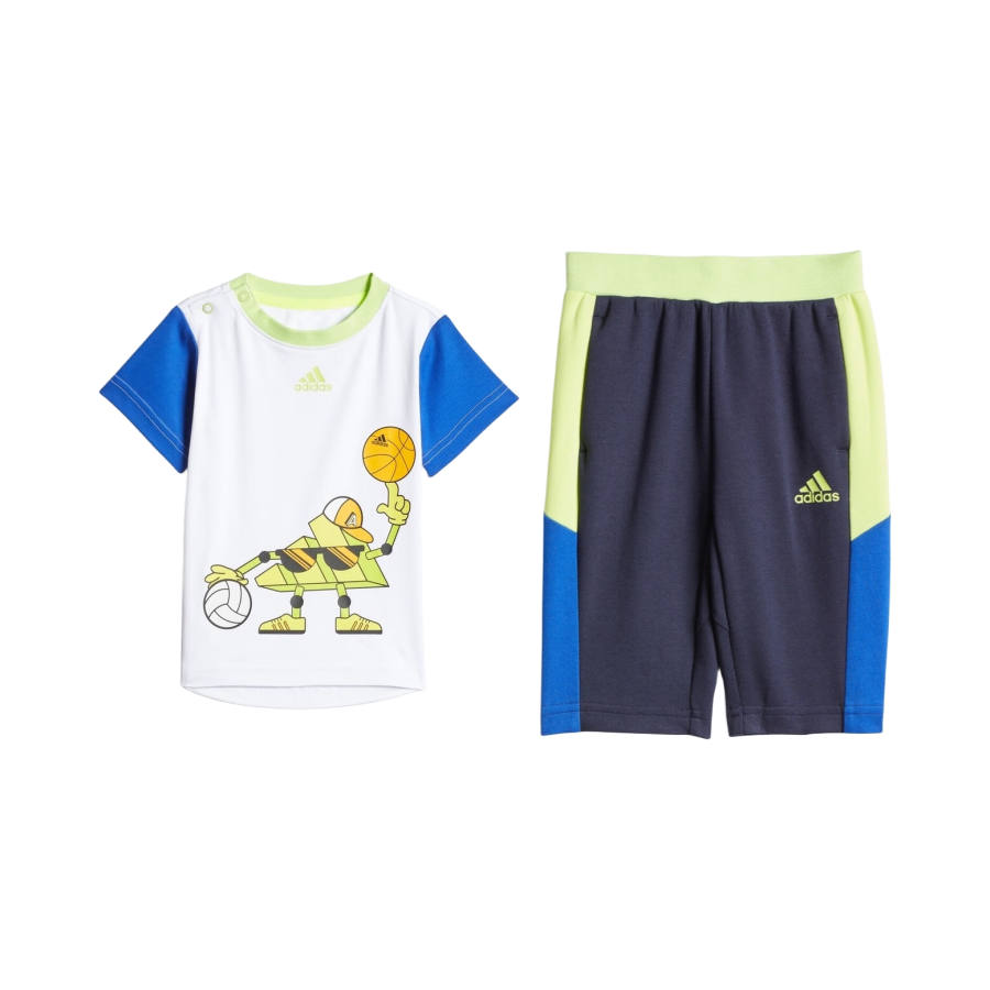 Adidas Adidas Kids Matching Sets Bright Neon Yellow Children Aged 3 7 Years Old