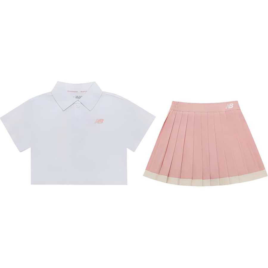 New Balance Children Aged 3 7 Years Old New Balance Skirt Set Pink