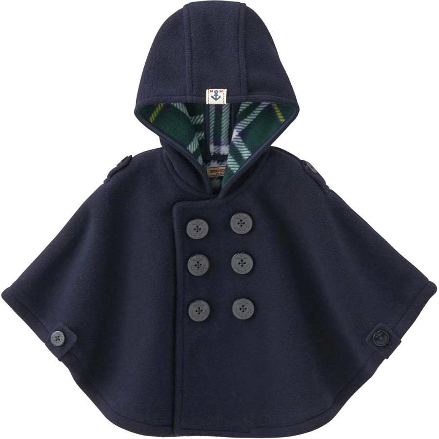 MIKI HOUSE Cloak Marine Blue Infant And Toddler