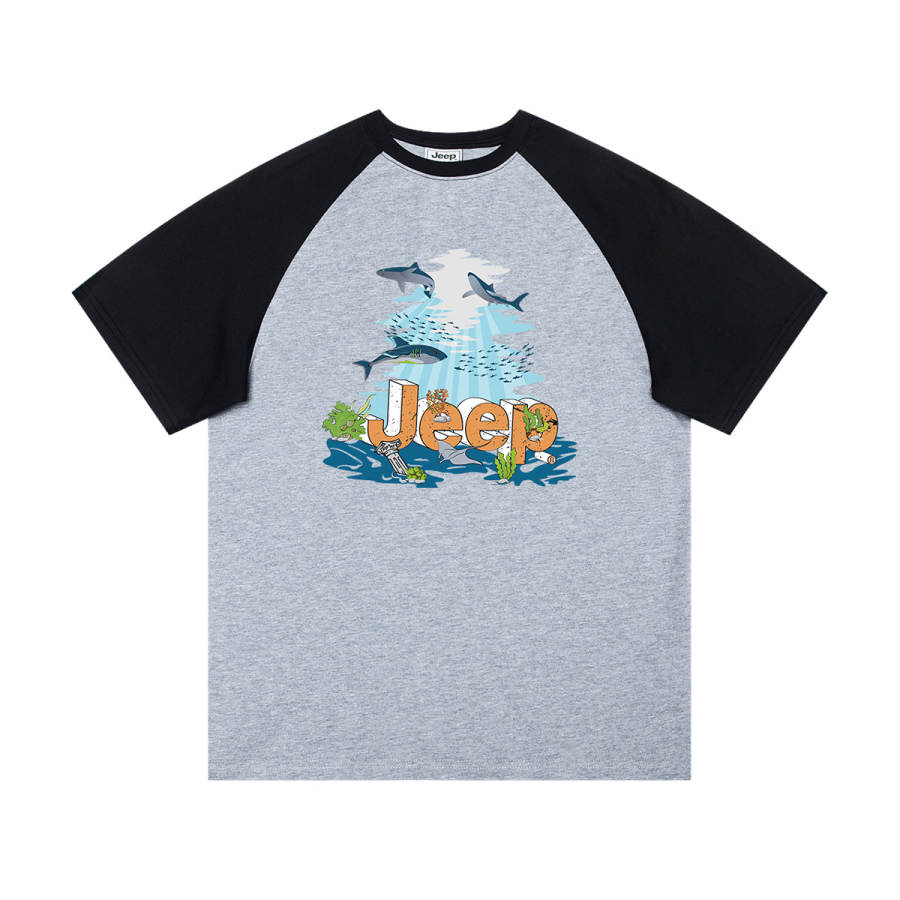 Jeep Grade School T Shirts Crew Neck Moderate