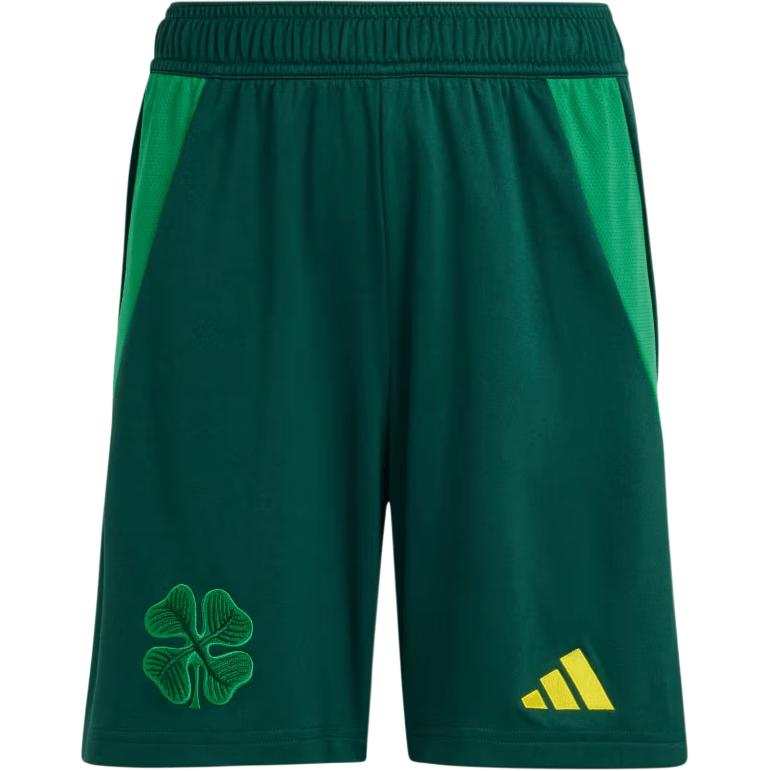 Adidas Adidas Celtic FC SS24 Shorts Teenagers Yellow Green