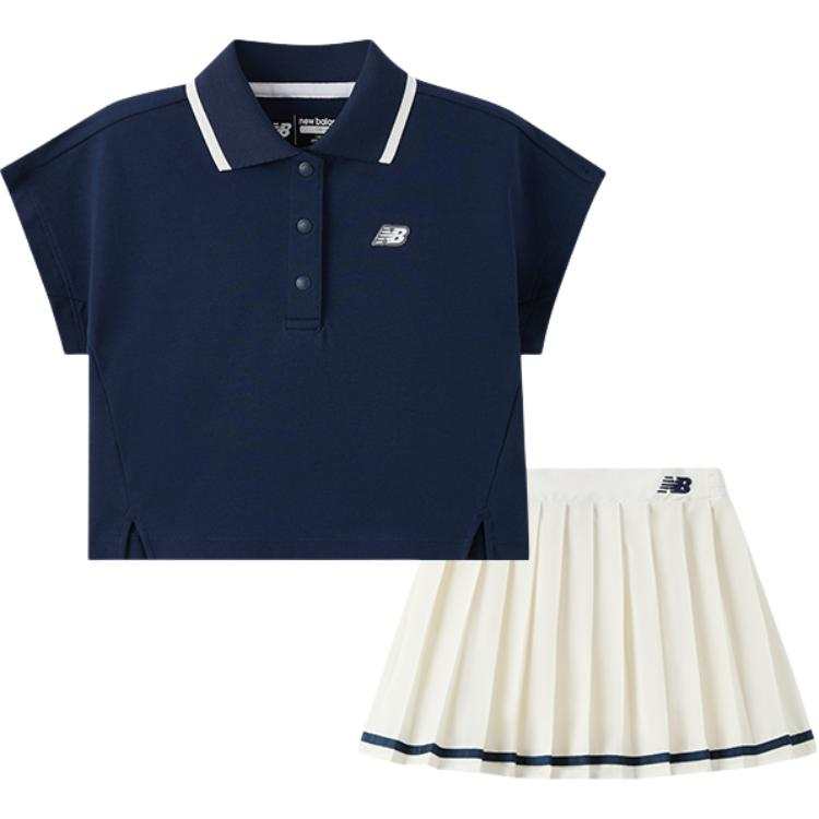 New Balance Children Aged 3 7 Years Old New Balance Skirt Set Navy Blue
