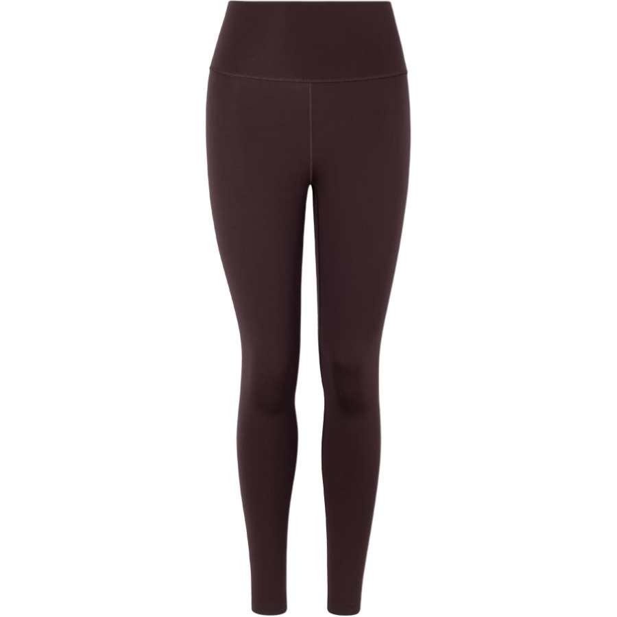 Adidas Adidas CLIMAWARM Comfortable Fleece Lined Yoga Tight Fit Solid Color Sports Pants Women's Dark Gray Brown