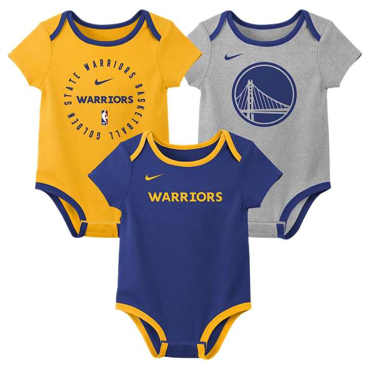Nike Nike Jumpsuit Golden State Warriors 3 Pack Infant And Toddler