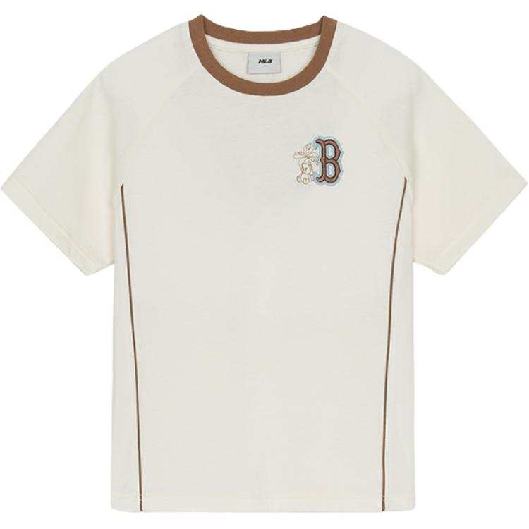 MLB KIDS T Shirt SS25 Ivory 43CRS Children Aged 3 7 Years Old