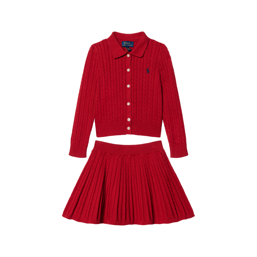 Polo Ralph Lauren Children Aged 3 7 Years Old Polo Ralph Lauren Skirt Set FW24 Classic Version 2 Pack Red