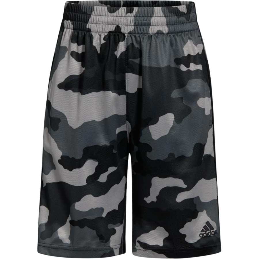 Adidas Adidas Elastic Waistband France Camo Printed Shorts Kids' Gray