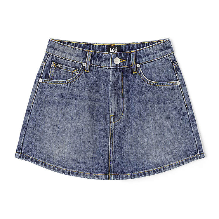 Lee Lee SS25 Denim Short Skirts Women's Medium Blue